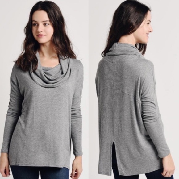 NWT Jack By BB Dakota Early Riser Cowl Neck Top - Picture 1 of 9